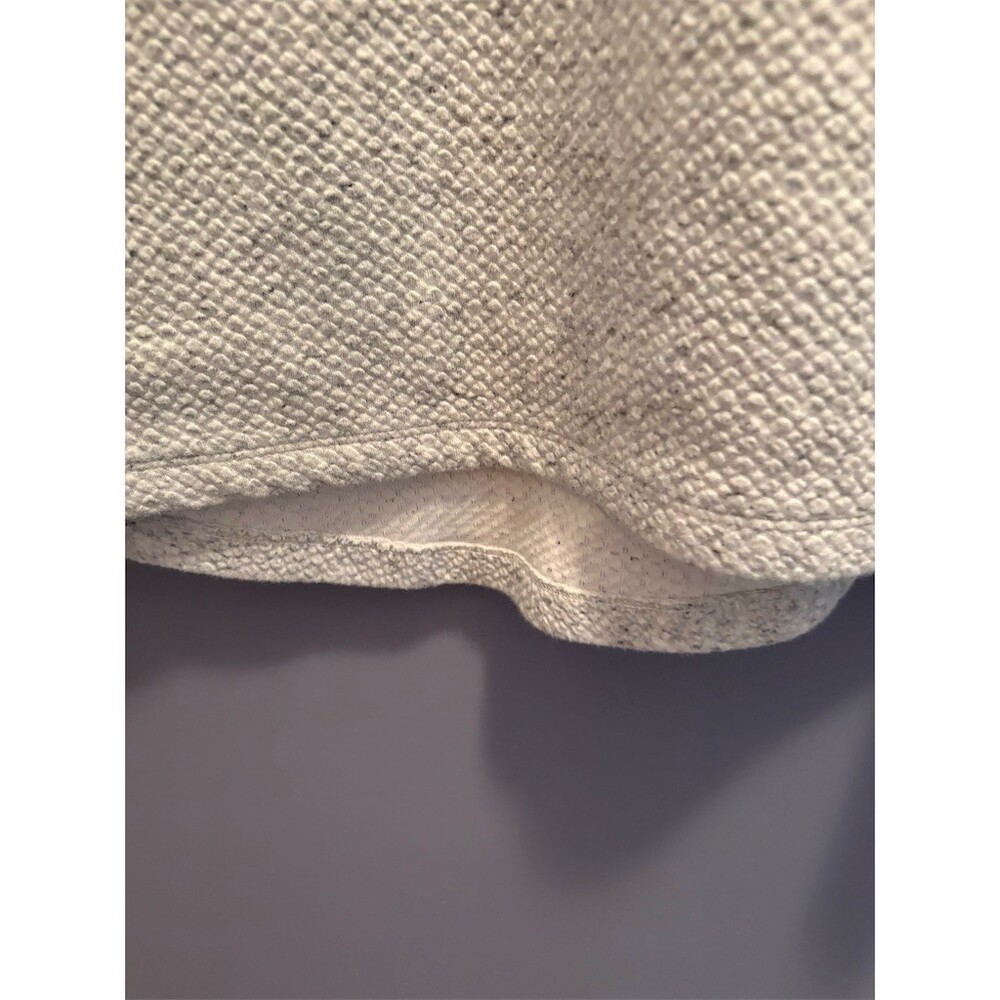 Russell Hoodie Mens Size M Light Gray Pullover Waffle Knit Kangaroo Pocket - Picture 4 of 9